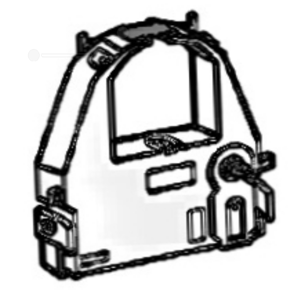 Premium Nylonband schwarz Kompatibel zu FUJITSU CA02374-C104 Black