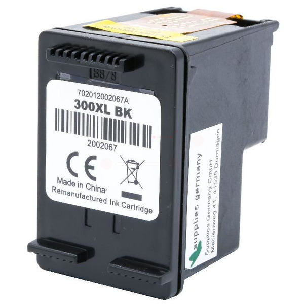 Premium Tinte Kompatibel zu HP 300XL, CC641EE Black