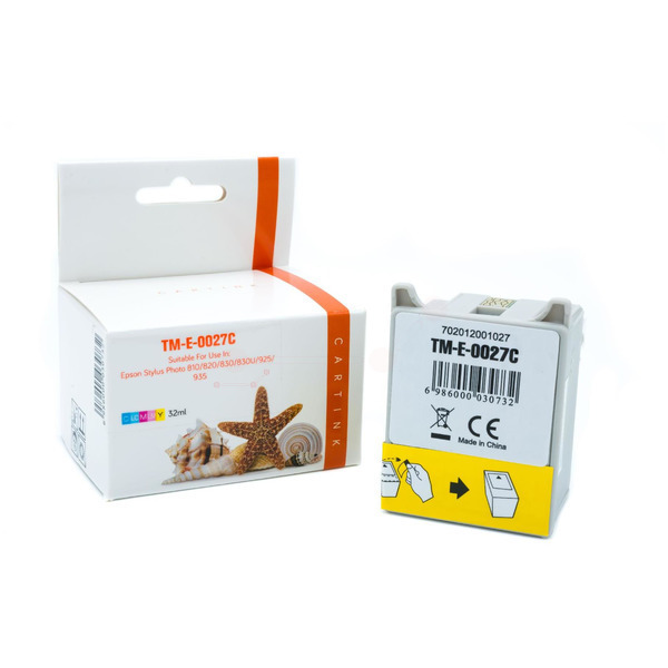 Premium Tinte Kompatibel zu EPSON C13T02740110, T027 Color