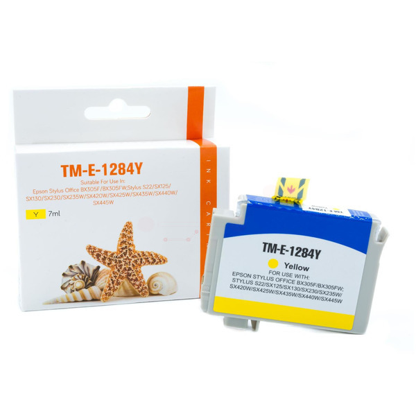 Premium Tinte Kompatibel zu EPSON C13T12844011, T1284 Yellow XL