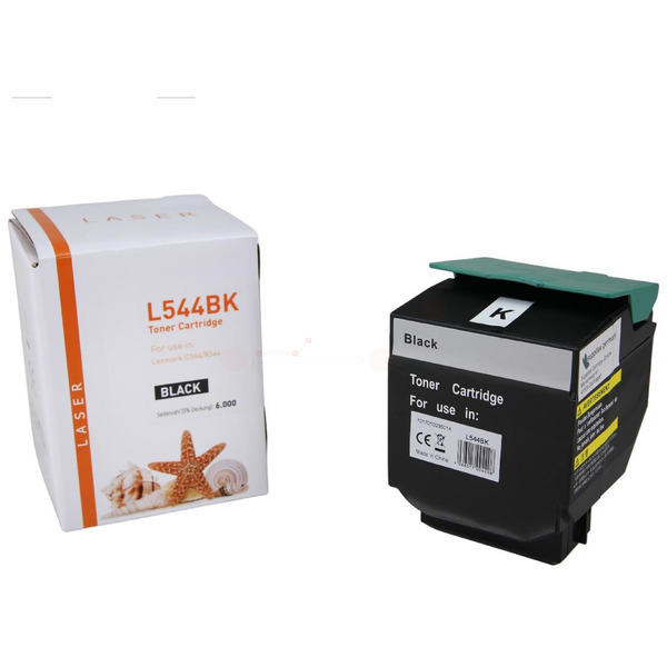 Premium Toner Kompatibel zu LEXMARK C544X1KG Black