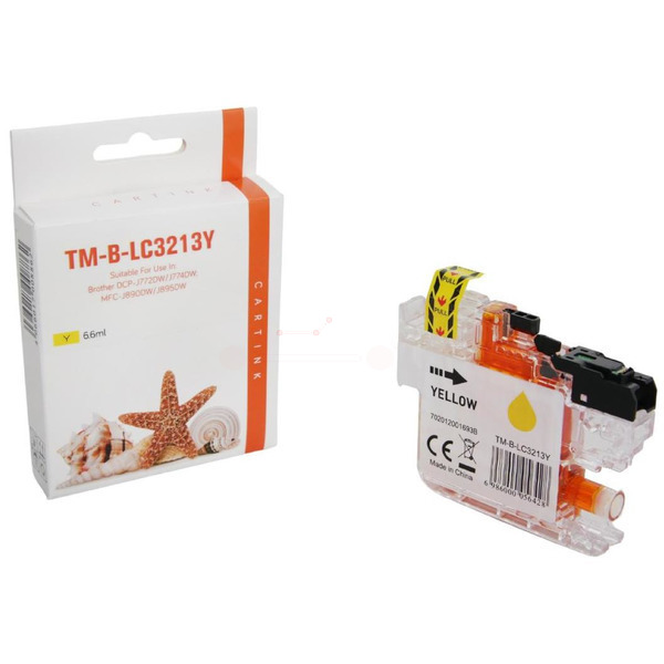 Premium Tinte Kompatibel zu BROTHER LC-3213Y Yellow