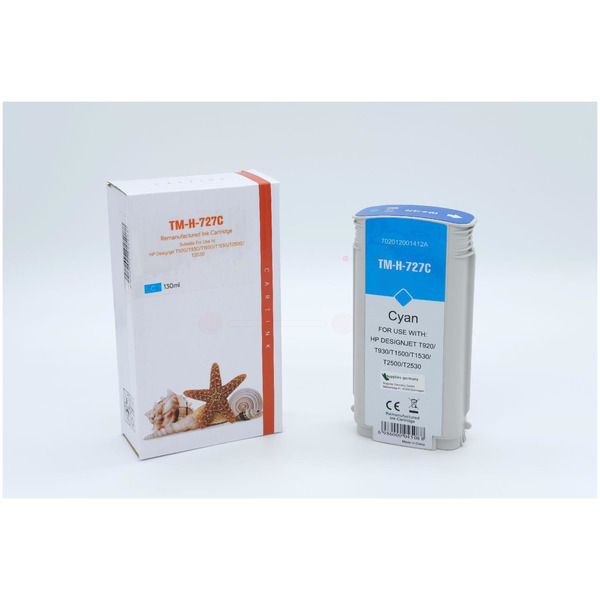 Premium Tinte Kompatibel zu HP 727727, B3P19A Cyan