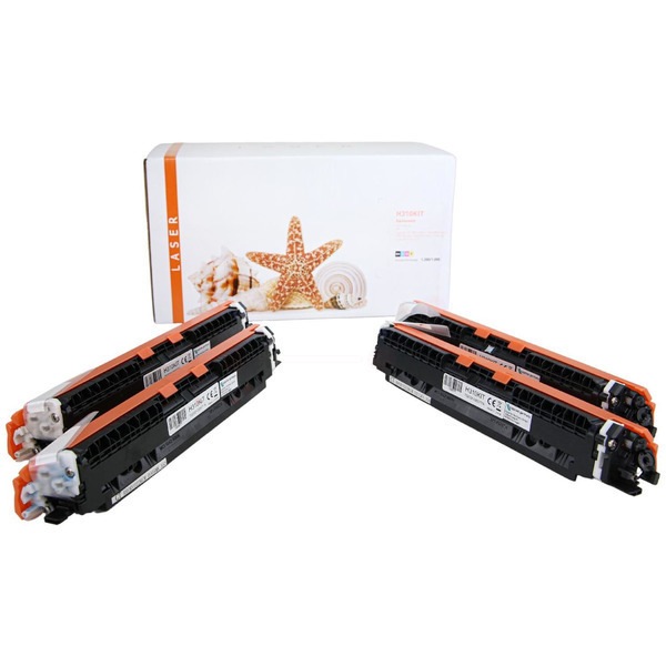 Premium Toner Kompatibel zu HP 126A, CE310A, CE311A, CE312A, CE313A CMYK VE 4