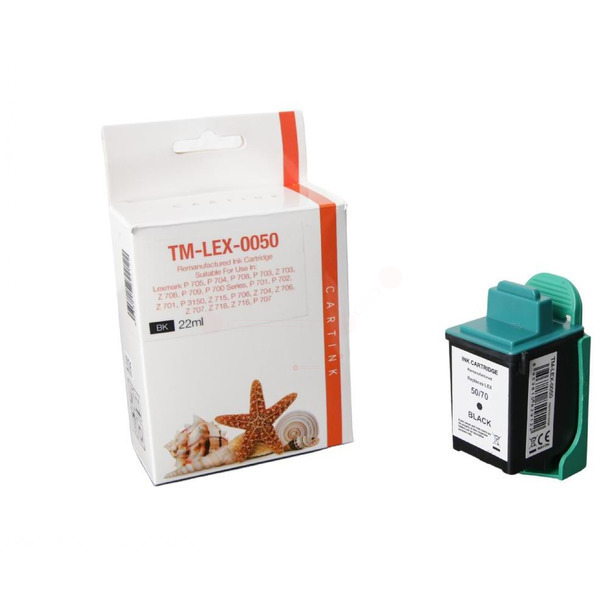 Premium Tinte Kompatibel zu LEXMARK 12A1975E, 70 Black