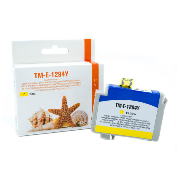 Premium Tinte Kompatibel zu EPSON C13T12944010, T1294 Yellow XL