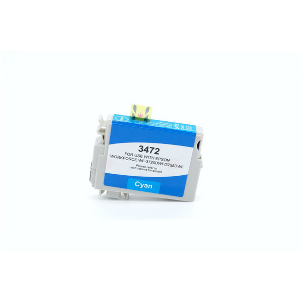 Premium Tinte Kompatibel zu EPSON 34XL, C13T34724010 Cyan XL