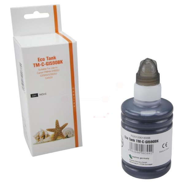 Premium Tinte Kompatibel zu CANON 1603C001, GI-590BK Black