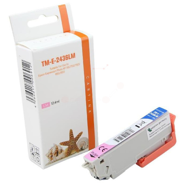 Premium Tinte Kompatibel zu EPSON 24XL, C13T24364010 Photo Magenta