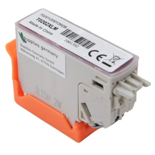 Premium Tinte Kompatibel zu EPSON 202XL, C13T02H34010 Magenta XL