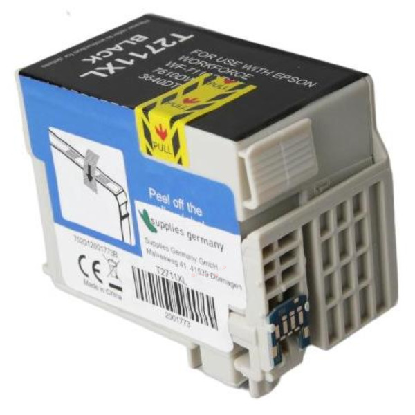 Premium Tinte Kompatibel zu EPSON 27XL, C13T27114010 Black XL