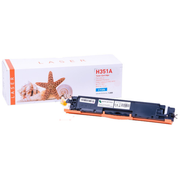 Premium Toner Kompatibel zu HP 130A, CF351A Cyan