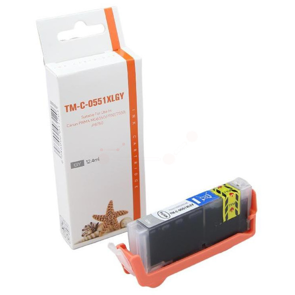 Premium Tinte Kompatibel zu CANON 6447B001, CLI-551GYXL Gray