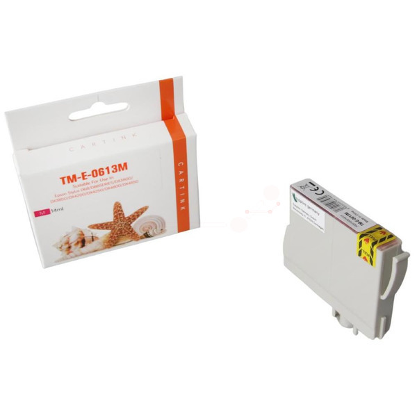 Premium Tinte Kompatibel zu EPSON C13T06134010, T0613 Magenta