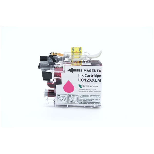 Premium Tinte Kompatibel zu BROTHER LC-12EM Magenta