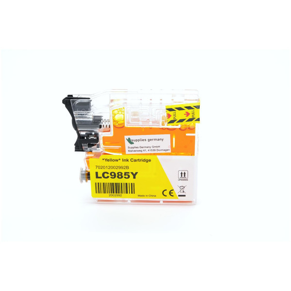 Premium Tinte Kompatibel zu BROTHER LC-985Y Yellow