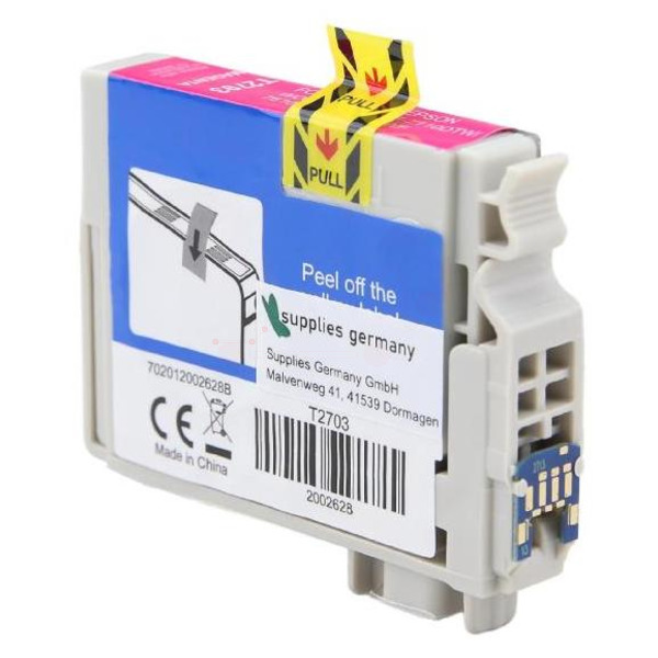 Premium Tinte Kompatibel zu EPSON 27, C13T27034010 Magenta