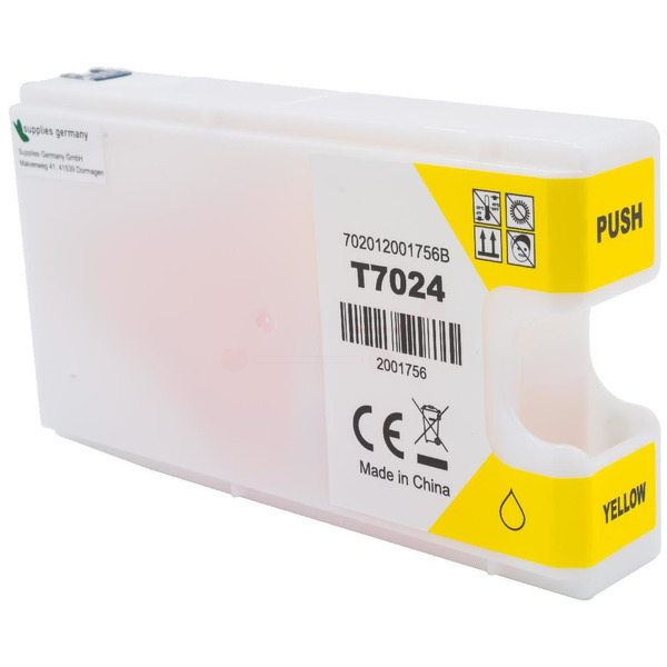 Premium Tinte Kompatibel zu EPSON C13T70344010, T7014 Yellow