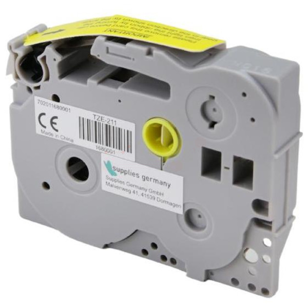 Premium P-Touch Farbband Kompatibel zu BROTHER TZE-211 Black + White