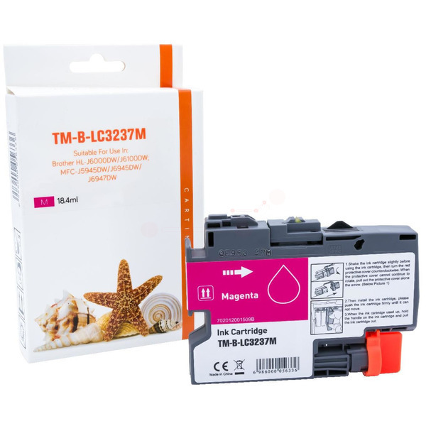 Premium Tinte Kompatibel zu BROTHER LC-3237M Magenta XL