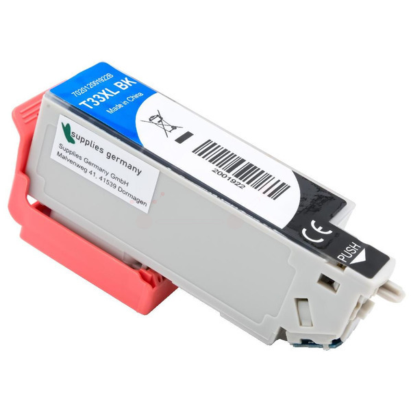 Premium Tinte Kompatibel zu EPSON 33XL, C13T33514010 Black
