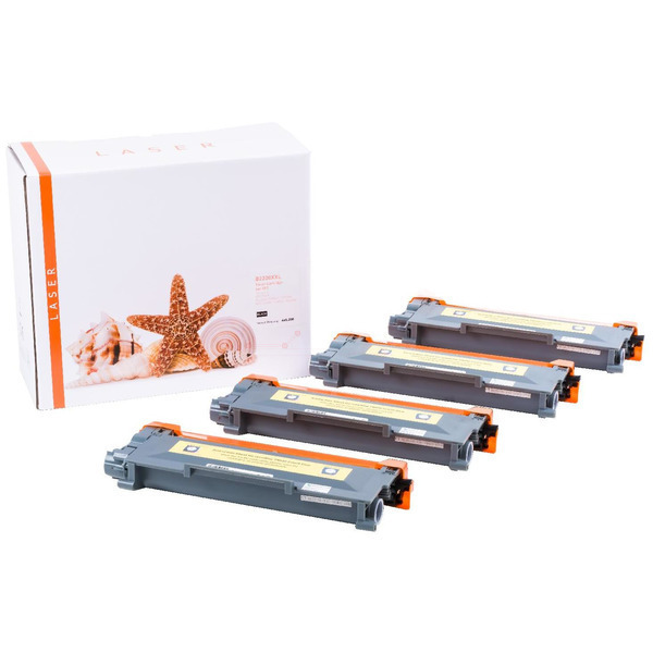 Premium Toner Kompatibel zu BROTHER TN-2220 Black XXL VE 4