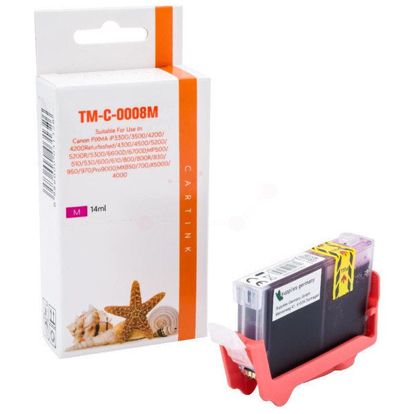 Premium Tinte Kompatibel zu CANON 0622B001, CLI-8M Magenta