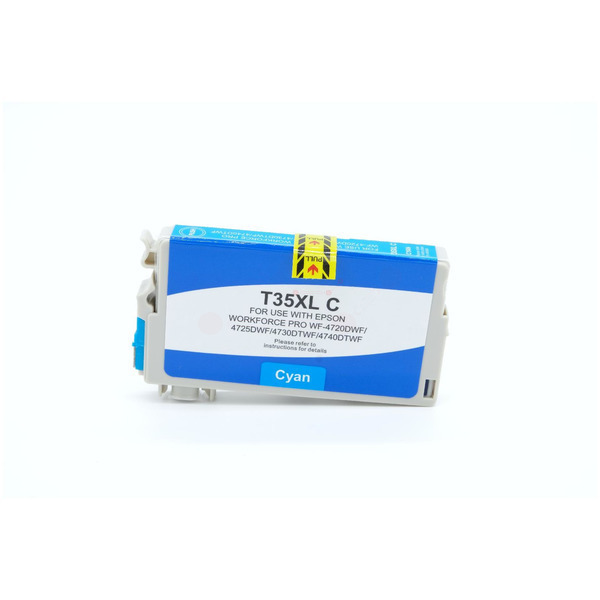 Premium Tinte Kompatibel zu EPSON 35XL, C13T35924010 Cyan