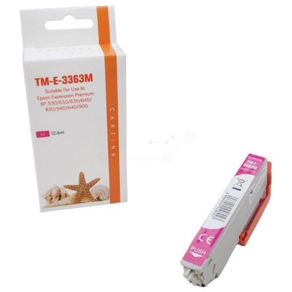 Premium Tinte Kompatibel zu EPSON 33XL, C13T33634010 Magenta