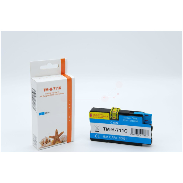 Premium Tinte Kompatibel zu HP 711711, CZ134A Cyan