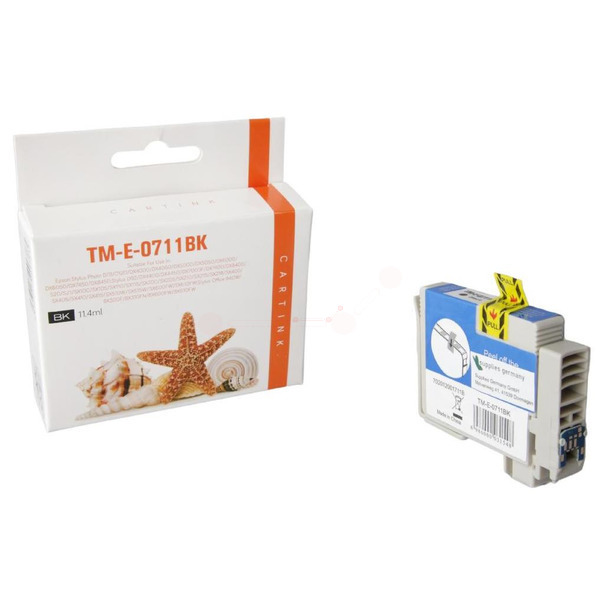 Premium Tinte Kompatibel zu EPSON C13T07114011, T0711 Black
