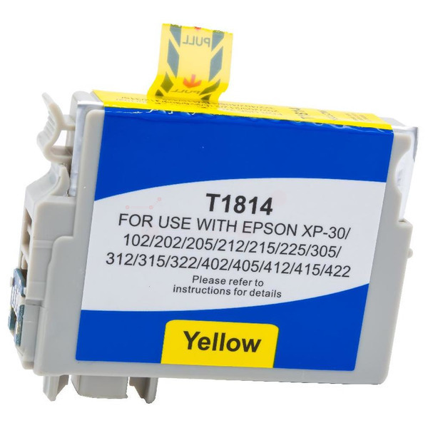 Premium Tinte Kompatibel zu EPSON 18XL, C13T18144010 Yellow XL