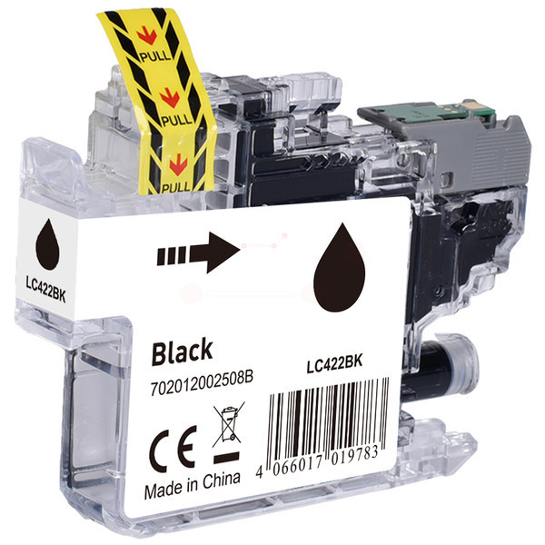 Premium Tinte Kompatibel zu BROTHER LC-422BK Black