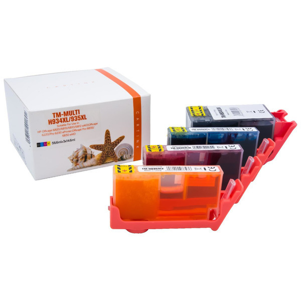 Premium Tinte Kompatibel zu HP 934XL, 935934XL, 935, X4E14AE CMYK VE 4