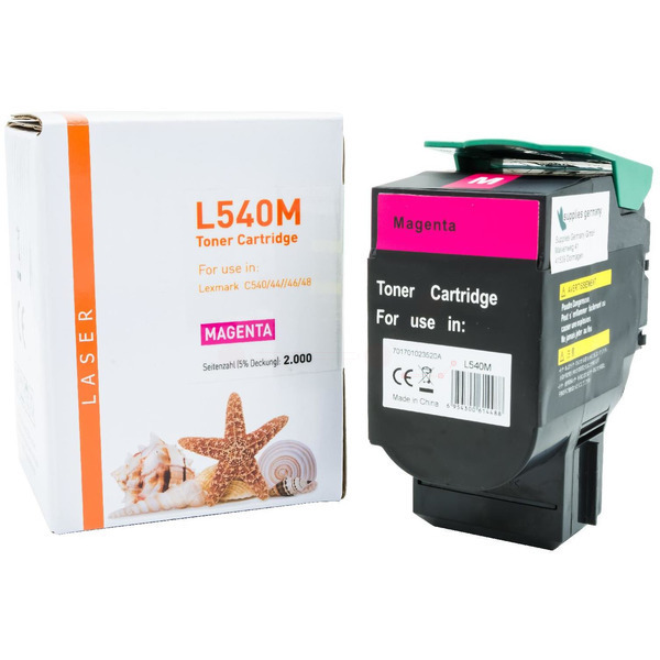 Premium Toner Kompatibel zu LEXMARK C540H1MG Magenta