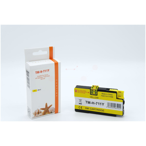 Premium Tinte Kompatibel zu HP 711711, CZ132A Yellow