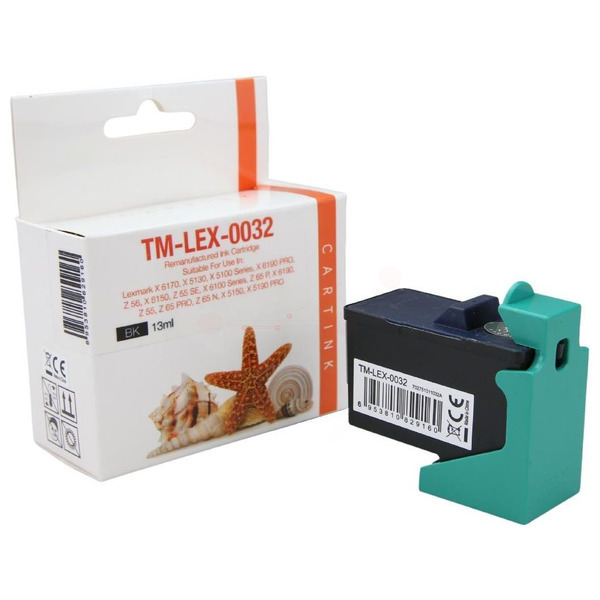 Premium Tinte Kompatibel zu LEXMARK 18L0032E, 82 Black