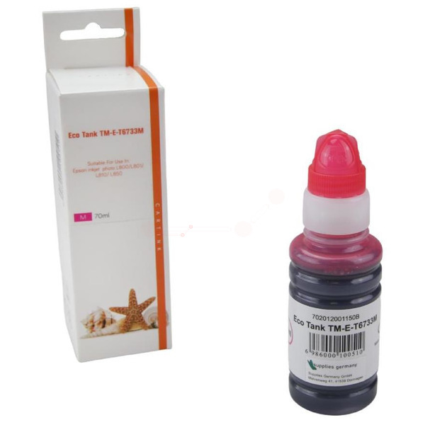 Premium Tinte Kompatibel zu EPSON C13T67334A, T6733 Magenta