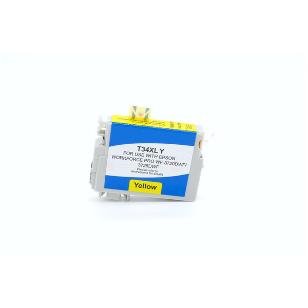 Premium Tinte Kompatibel zu EPSON 34XL, C13T34744010 Yellow XL