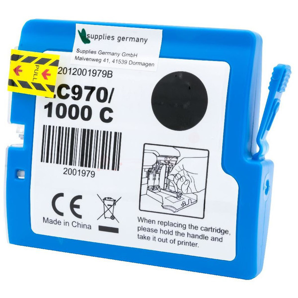 Premium Tinte Kompatibel zu BROTHER LC-1000C Cyan