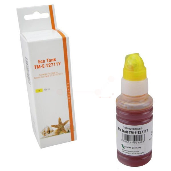 Premium Tinte Kompatibel zu EPSON 104, C13T00P440 Yellow