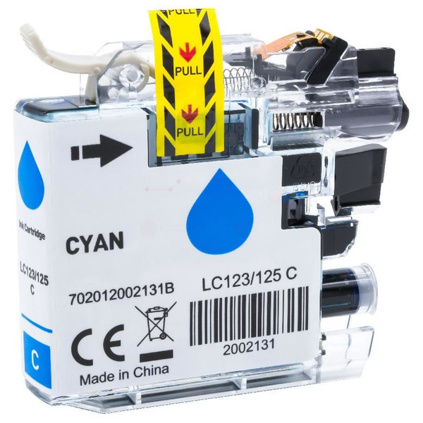 Premium Tinte Kompatibel zu BROTHER LC-121C Cyan XL