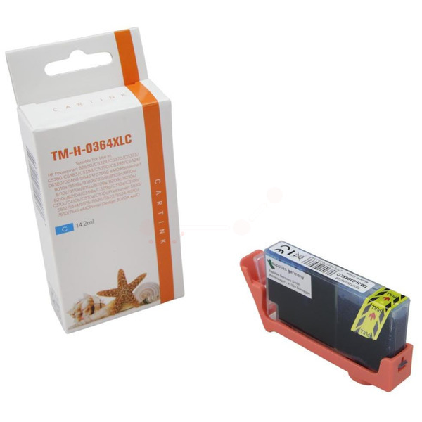 Premium Tinte Kompatibel zu HP 364XL, CB323EE Cyan XL