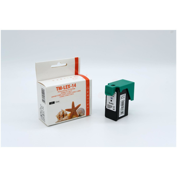 Premium Tinte Kompatibel zu LEXMARK 14, 18C2090E Black