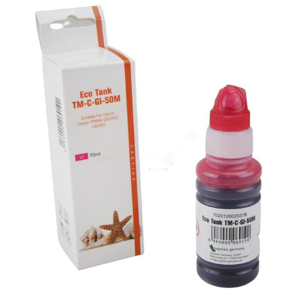 Premium Tinte Kompatibel zu CANON 3404C001, GI-50M Magenta