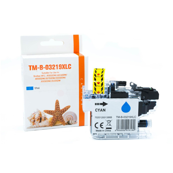 Premium Tinte Kompatibel zu BROTHER LC-3219XLC Cyan