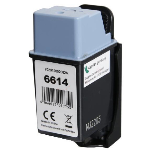 Premium Tinte Kompatibel zu HP 2020, C6614DE Black