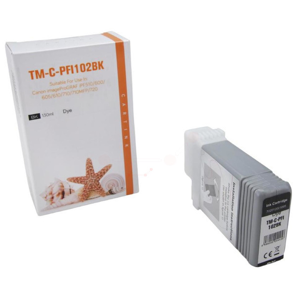 Premium Tinte Kompatibel zu CANON 0895B001, PFI-102BK Black