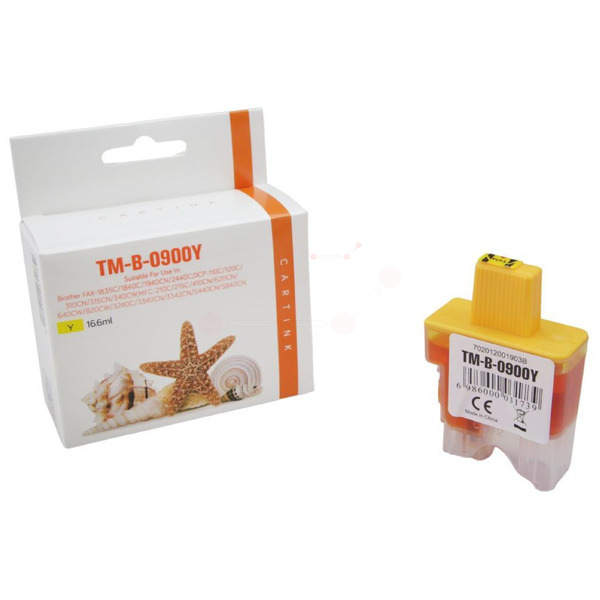 Premium Tinte Kompatibel zu BROTHER LC-900Y Yellow