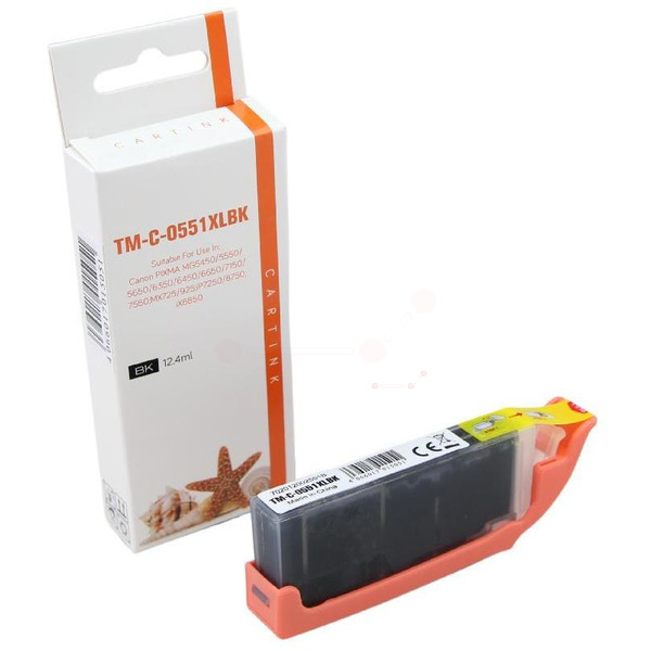 Premium Tinte Kompatibel zu CANON 6508B001, CLI-551BK Black
